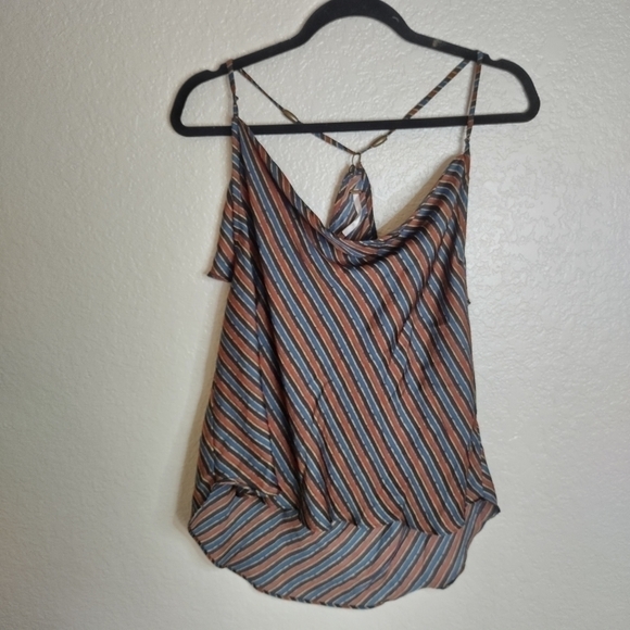 FREE PEOPLE Womens Tank Top Stevie Sleeveless Soft Multicolour Size L - Picture 2 of 7